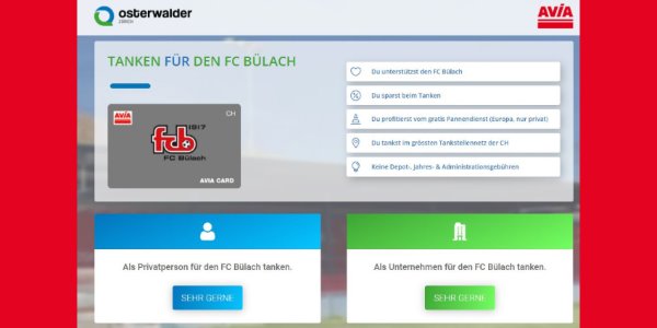 Mit der FCB-AVIA Karte profitieren!