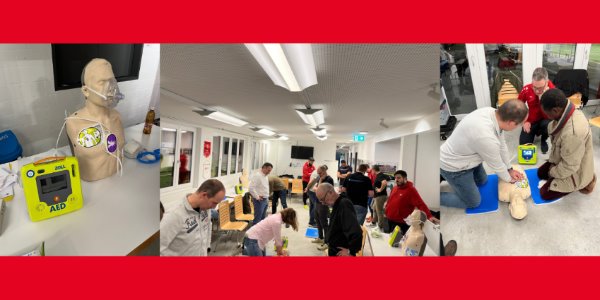 AED-Defibrillator Kurs für unserer Trainer