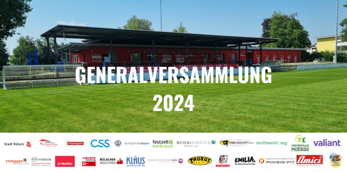 REMINDER: Generalversammlung 2024